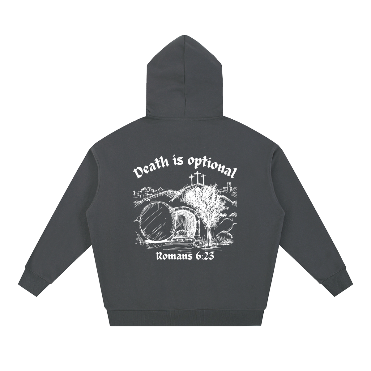 'Death is Optional' Heavyweight Hoodie