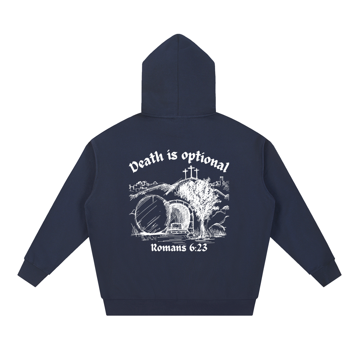 'Death is Optional' Heavyweight Hoodie