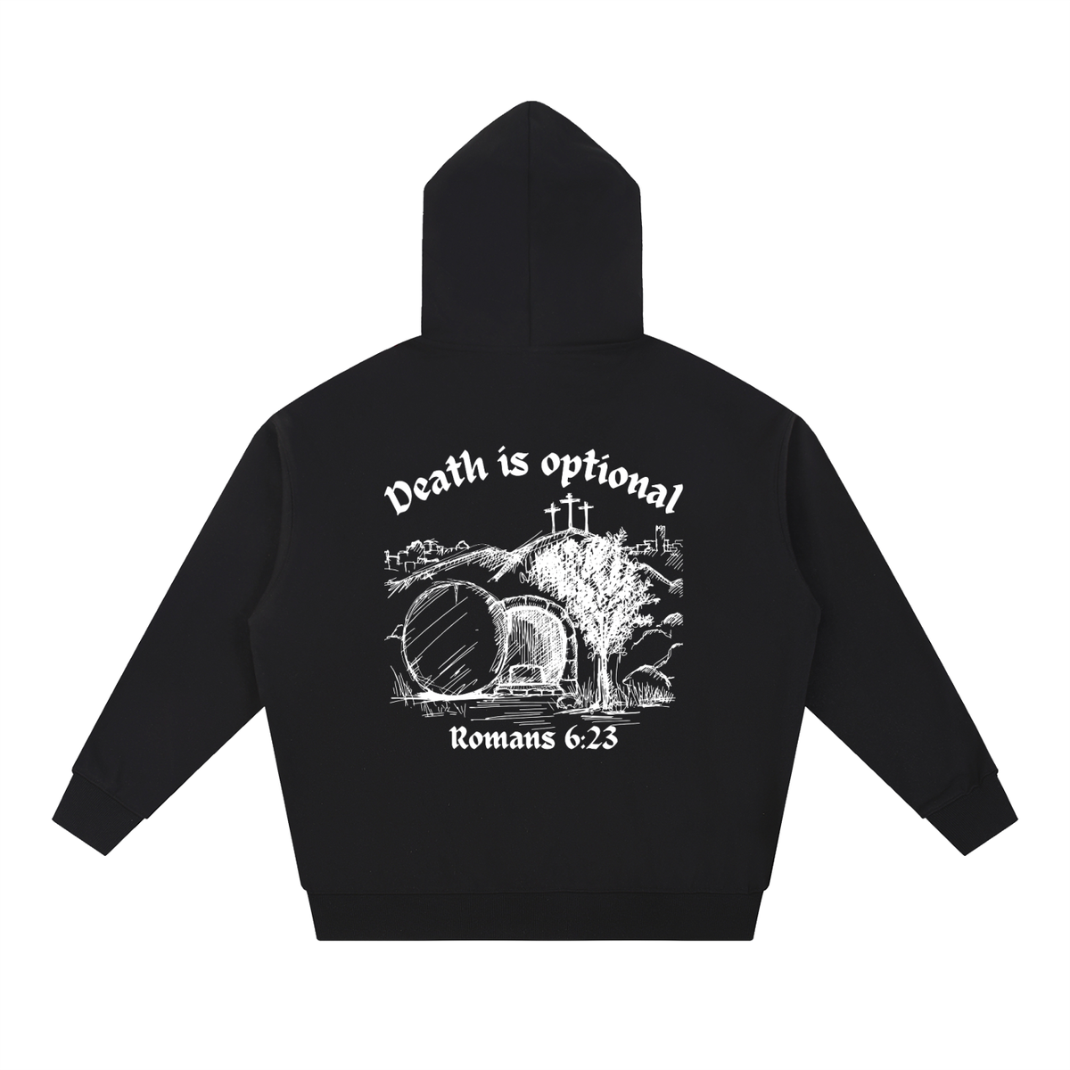 'Death is Optional' Heavyweight Hoodie