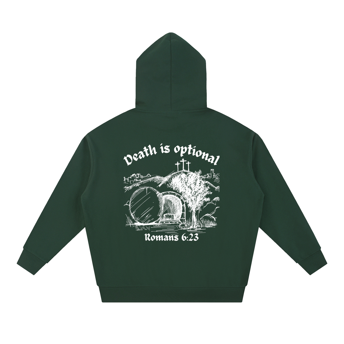 'Death is Optional' Heavyweight Hoodie