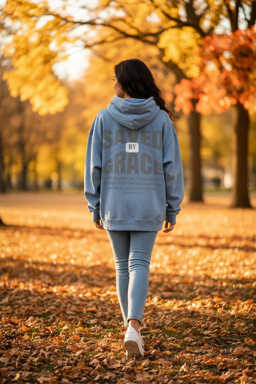 Saved by Grace Hoodie – Model